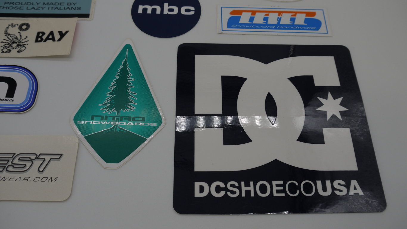 SuperSet d'autocollants vintage originaux « Riders Culture années 90 » - 30 pièces -