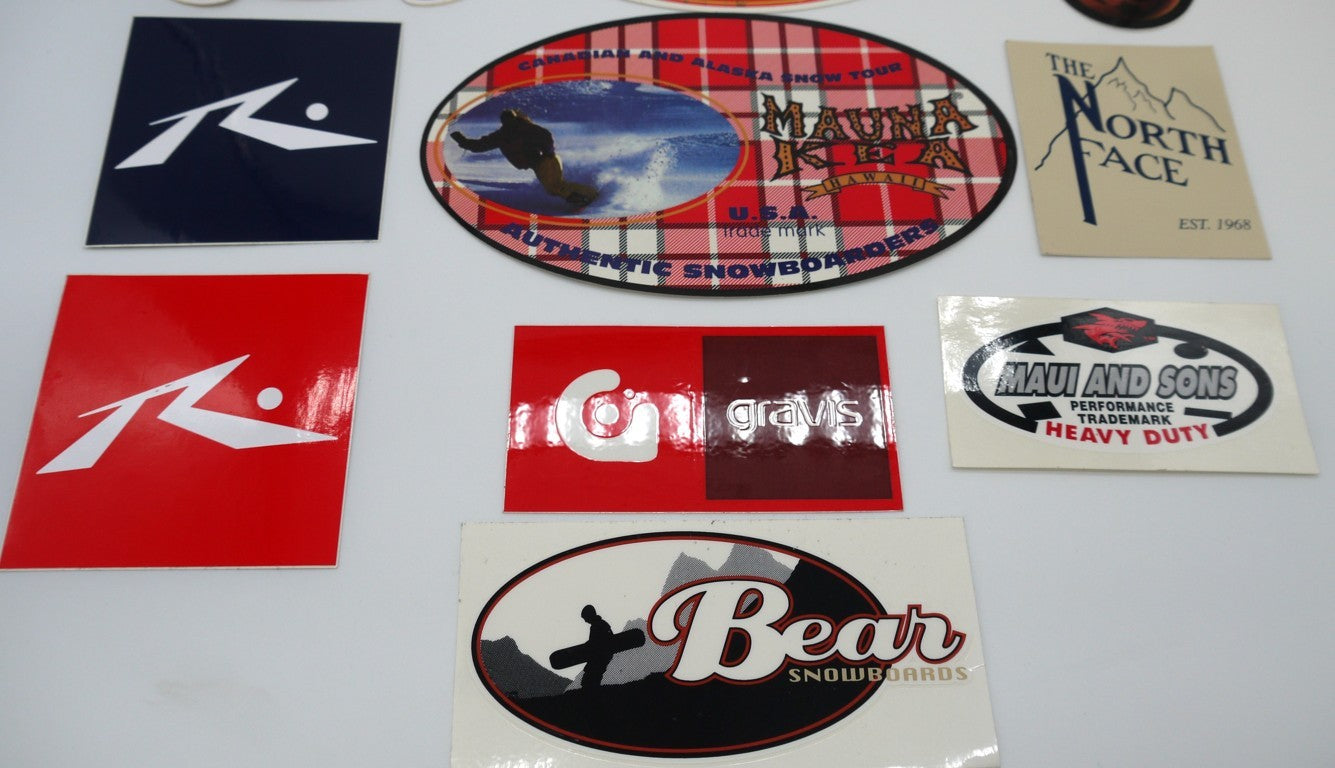 SuperSet d'autocollants vintage originaux « Riders Culture années 90 » - 30 pièces -