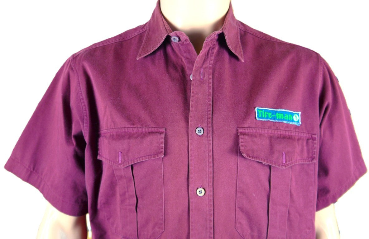 Suburban Art "Automotive Mechanical" Work Shirt dettaglio logo frontale con flash