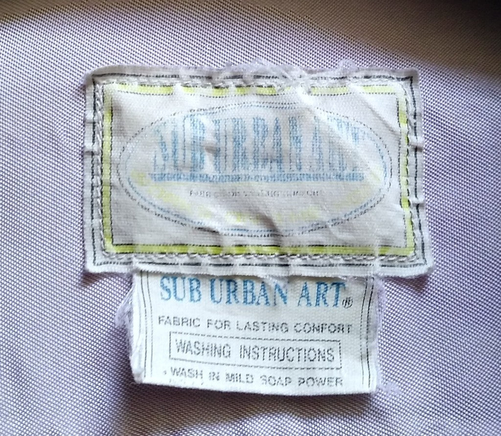 Suburban Art "Automotive Mechanical" Work Shirt dettaglio etichetta interna originale