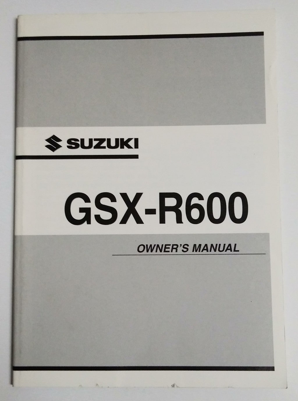 Manuale d'Uso Originale Suzuki GSX-R600 K3 – Owner's Manual OEM Inglese – Epoca: 2003 copertina frontale
