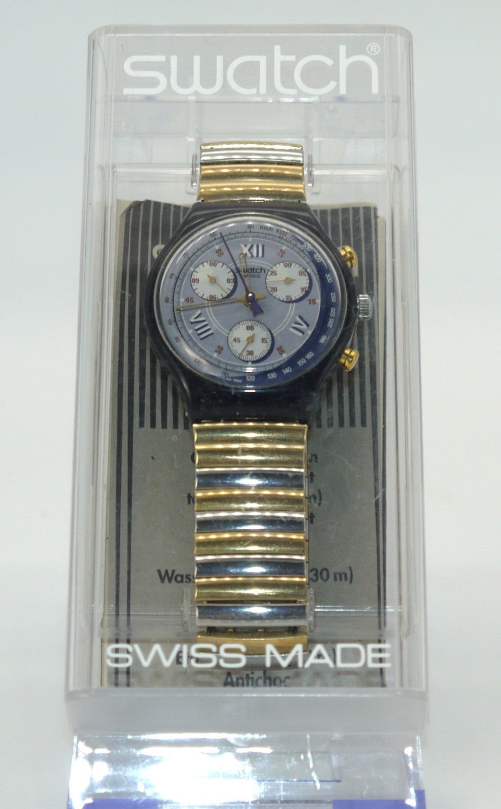 Swatch Chronograph SCN105/6 “Alabama” – 1993 dettaglio full set