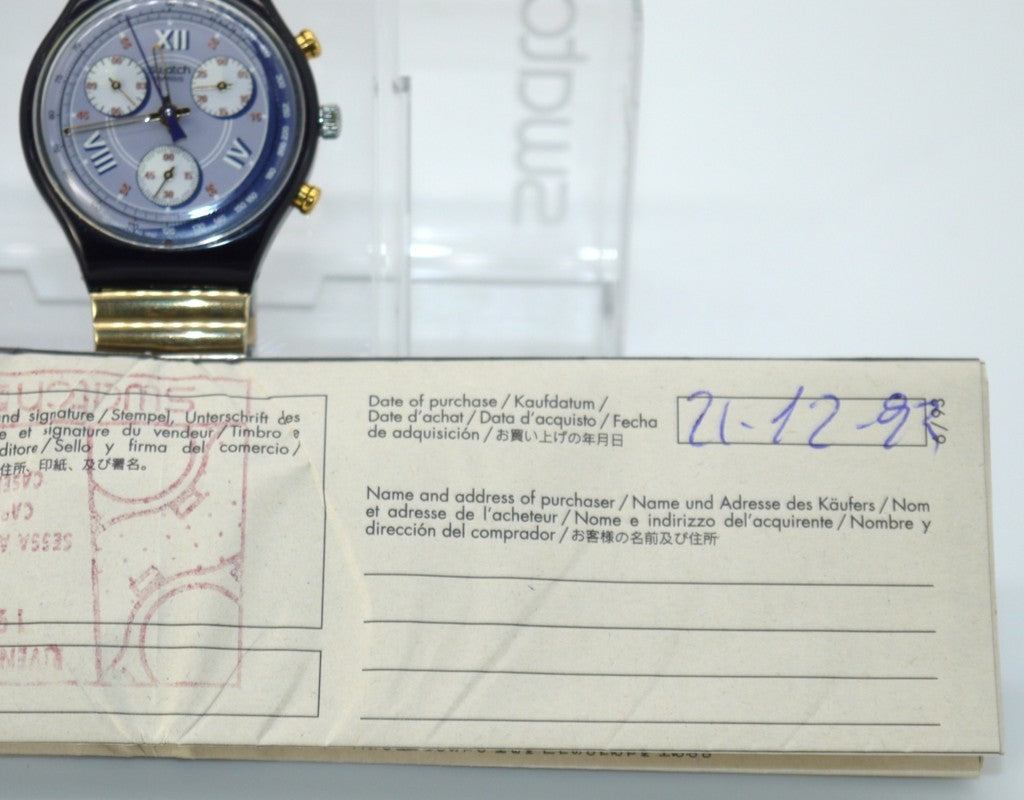 Swatch Chronograph SCN105/6 “Alabama” – Vintage Originale-Epoca:1993