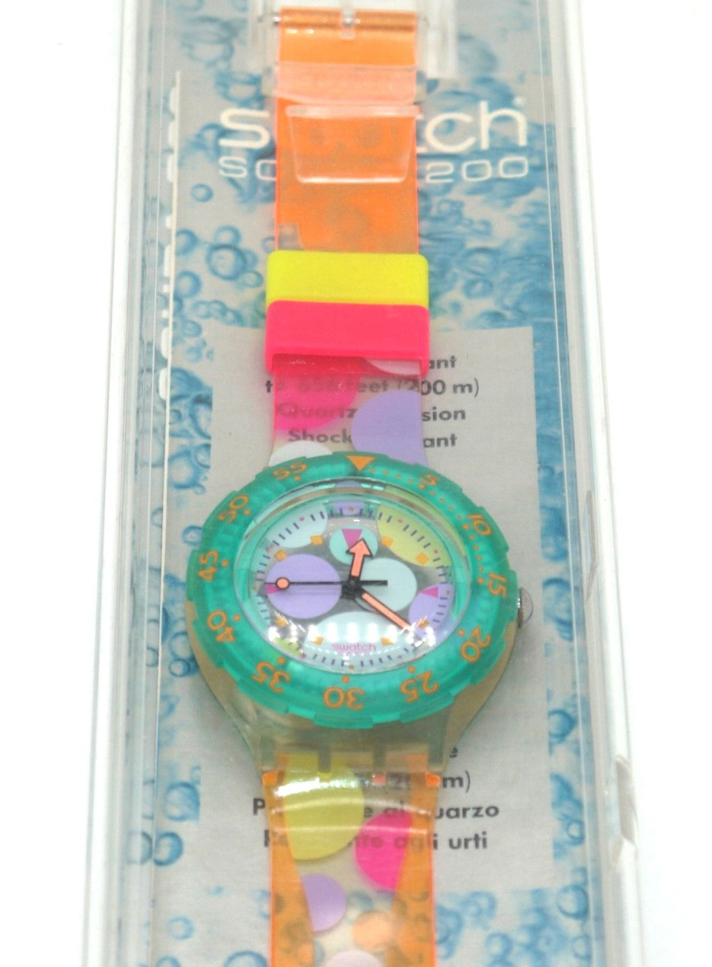 Swatch Scuba 200 “Sea Grapes” SDK105 – Full Set NOS-Epoca:1992