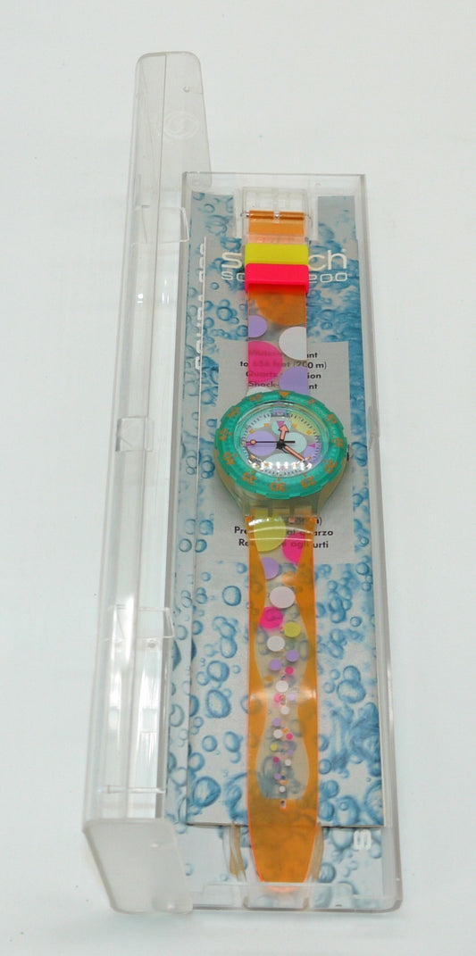 Swatch Scuba 200 “Sea Grapes” SDK105 – Full Set NOS-Epoca:1992