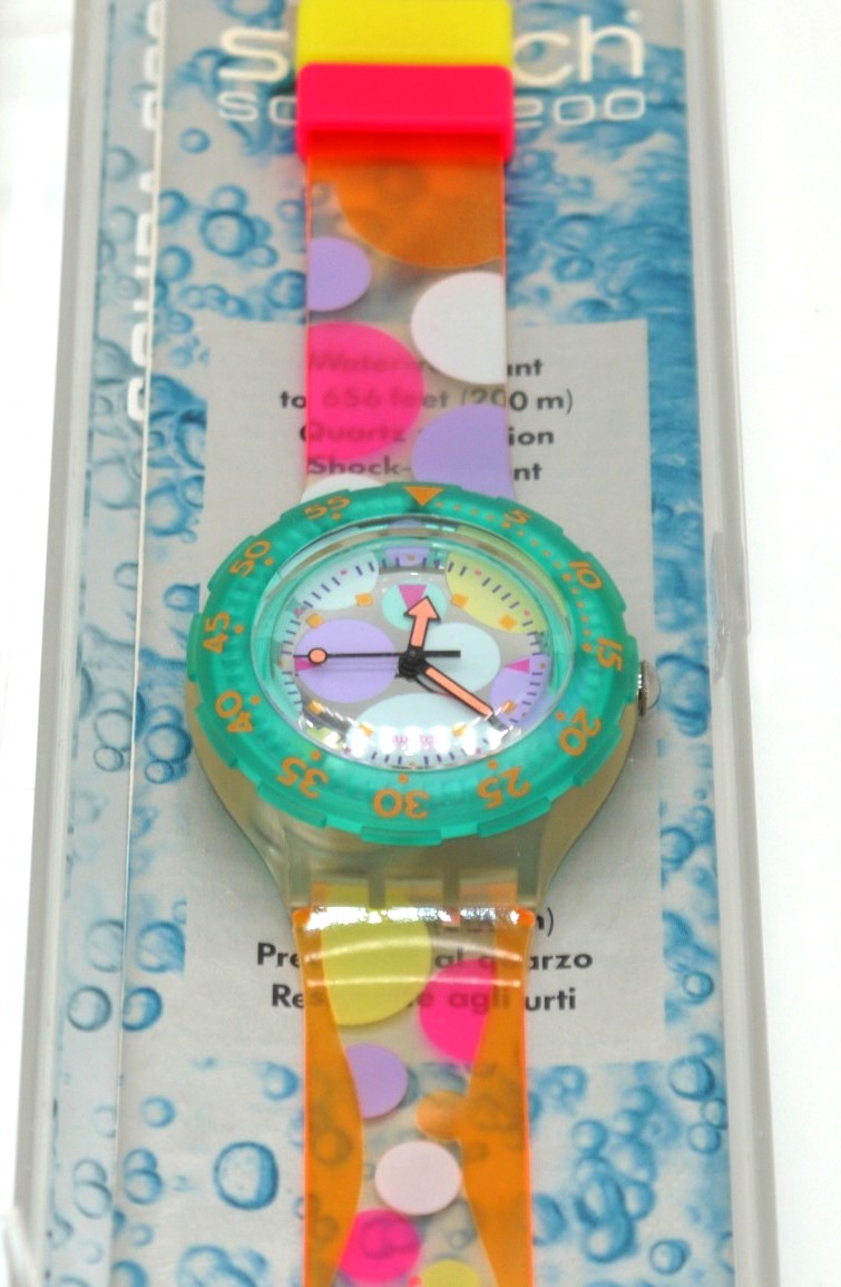 Swatch Scuba 200 “Sea Grapes” SDK105 – Full Set NOS-Epoca:1992