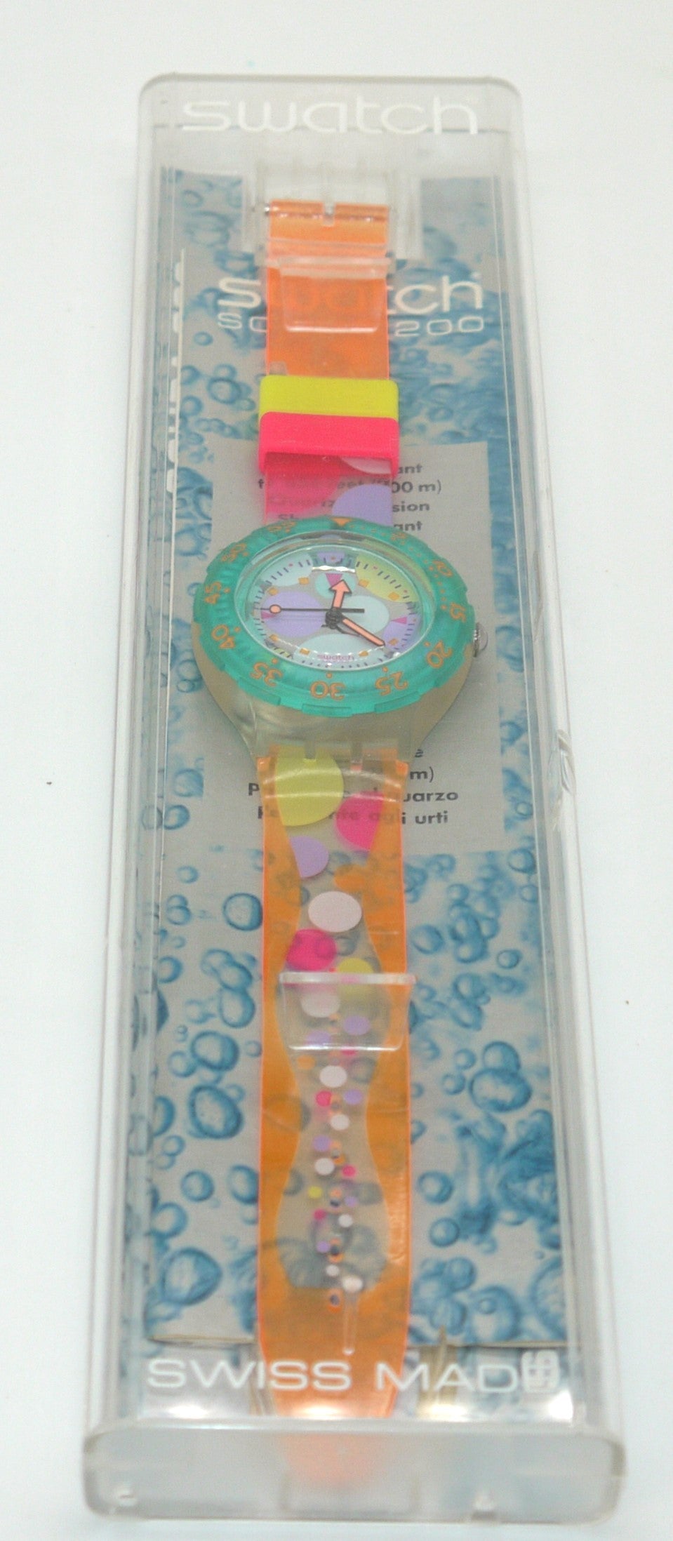 Swatch Scuba 200 “Sea Grapes” SDK105 – Full Set NOS-Epoca:1992