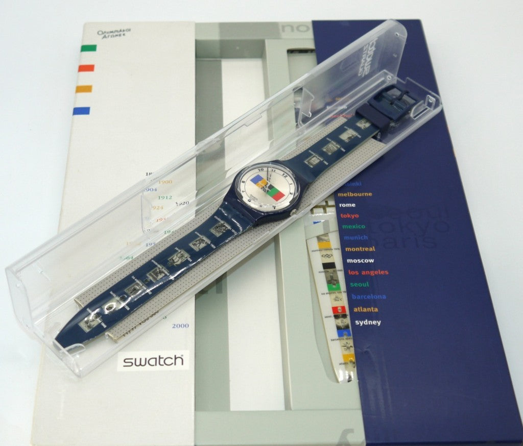 Swatch Special Set NOS "Sydney 2000 Olympiad Track" (GN183S)-Epoca: Anno 2000