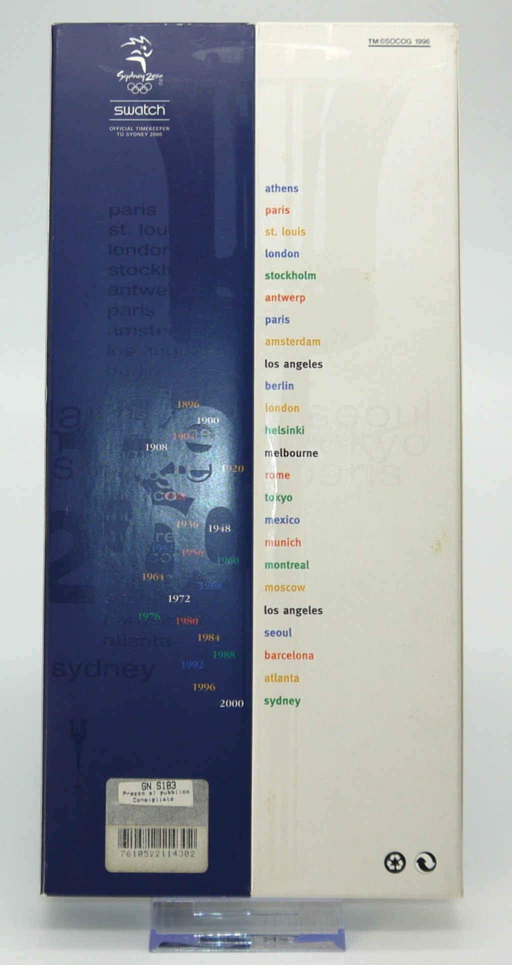 Swatch Special Set NOS "Sydney 2000 Olympiad Track" (GN183S)-Epoca: Anno 2000