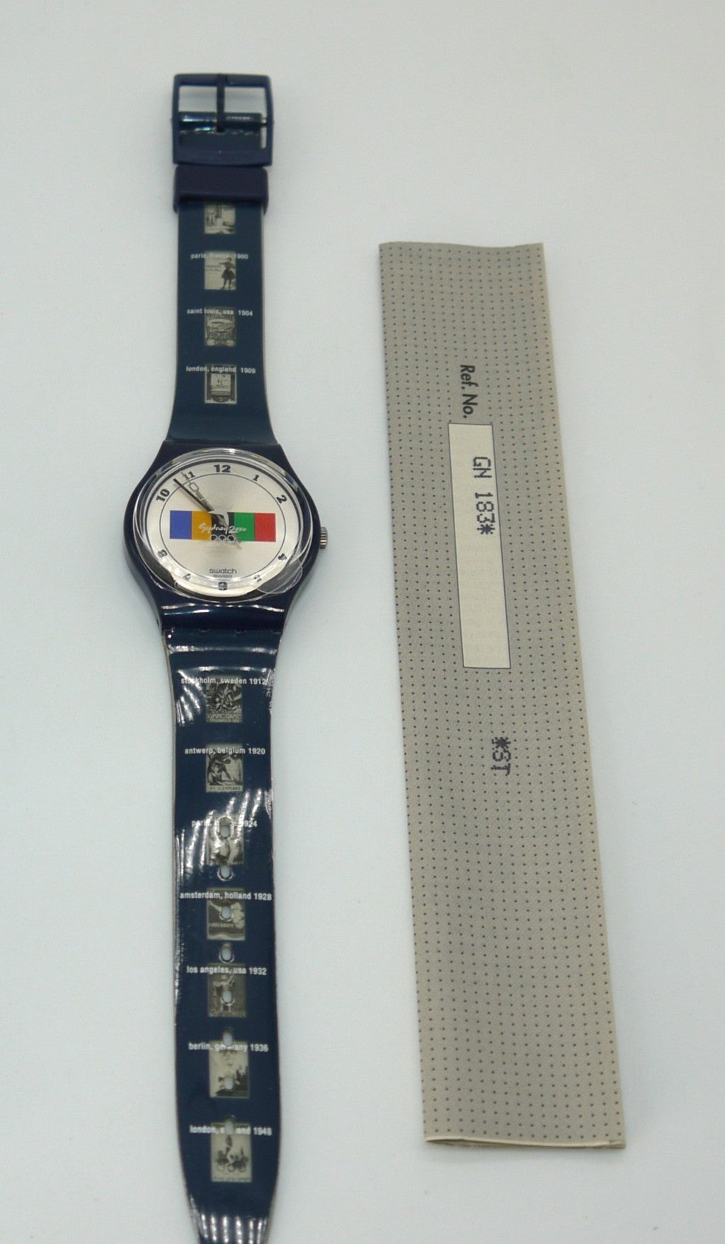 Swatch Gent Special Edition 2000 "Sydney Olympiad Track" Gn183S-certificato