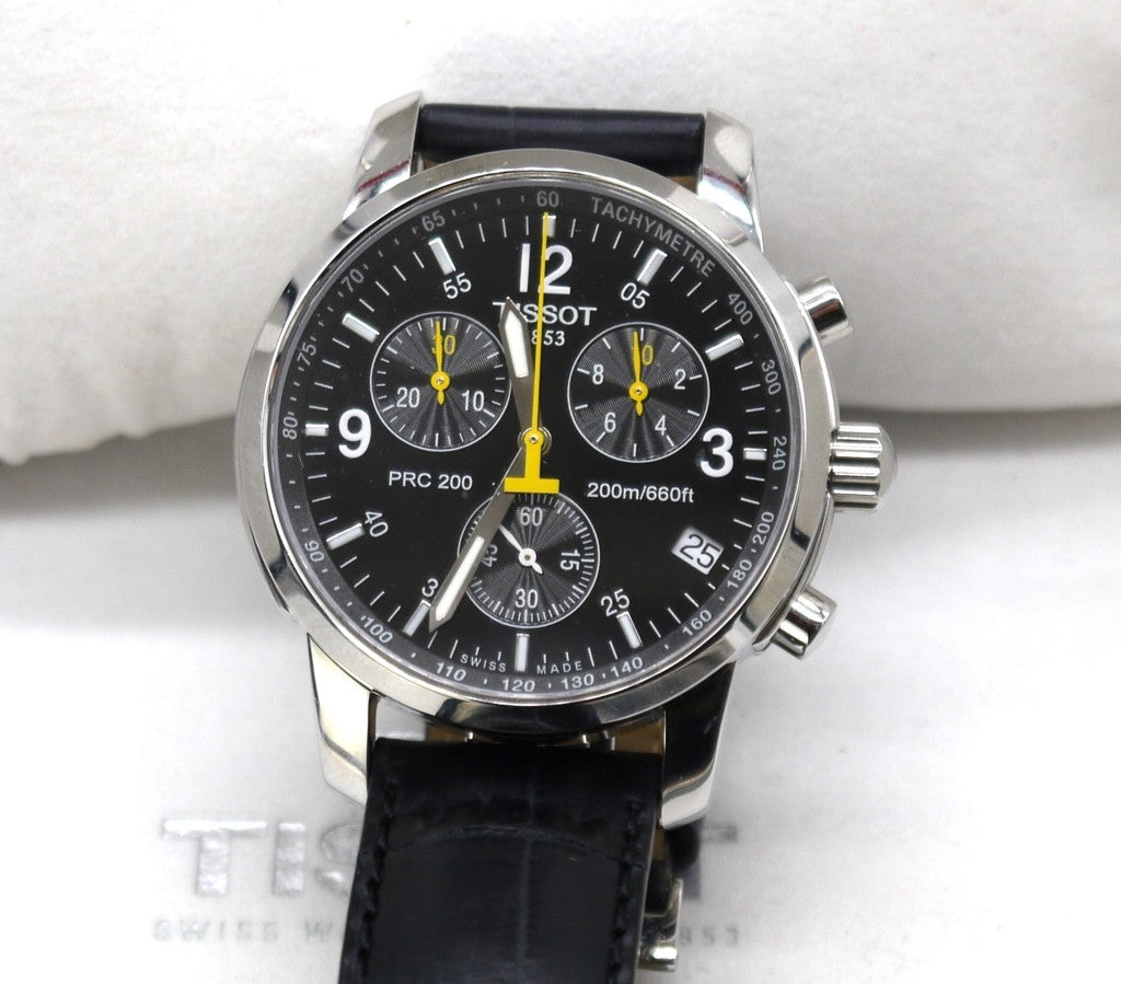 Tissot PRC 200 Cronografo T461 Uomo Usato Originale Acciaio Full Set-Epoca: 2008