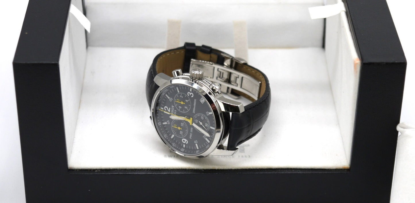 Tissot PRC 200 Cronografo T461 Uomo Usato Originale Acciaio Full Set-Epoca: 2008