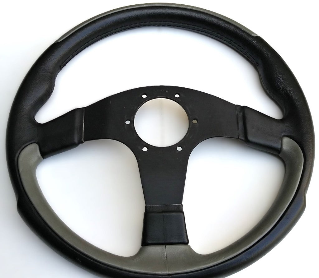 Nardi -Volante in pelle bicolore 3 razze-Epoca:1995