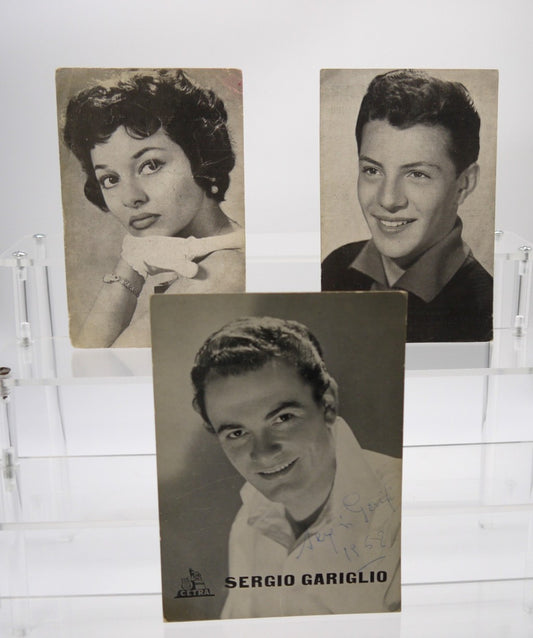 Flyers originaux de Jodie Sands, Frankie Avalon et Sergio Gariglio - Période : 1950/60