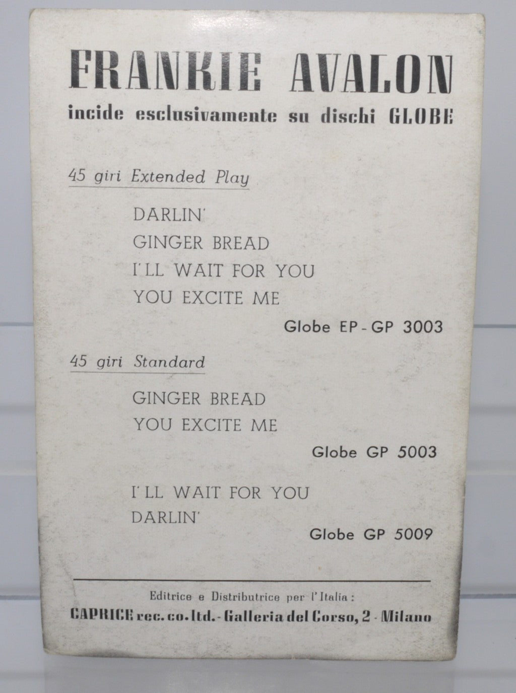 Jodie Sands, Frankie Avalon, Sergio Gariglio volantini Originali-Epoca:1950/60