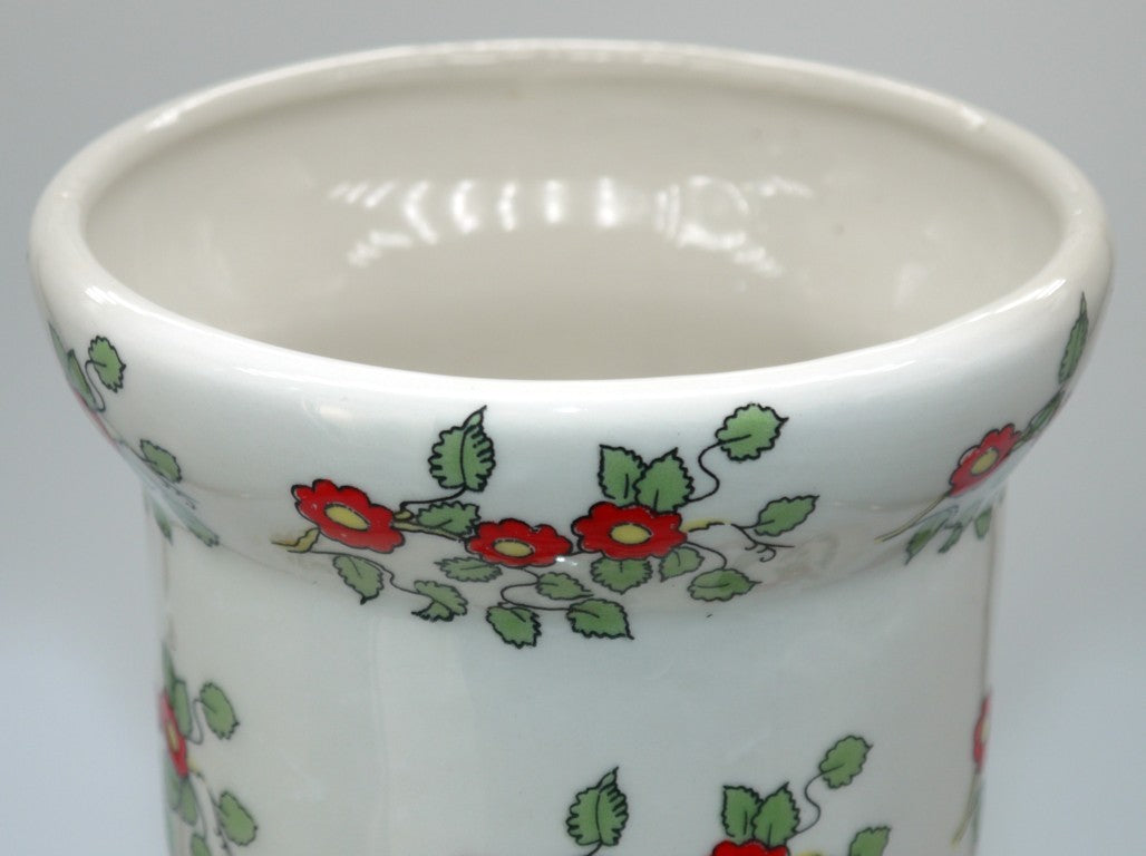 Vaso Orientale Decorativo Vintage in Ceramica Policroma – H 36 cm-Epoca: Anni ’60–’80
