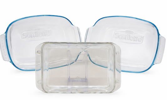 Set pirofila Pyrex 229 Sottilette Kraft + Arcuisine vista frontale