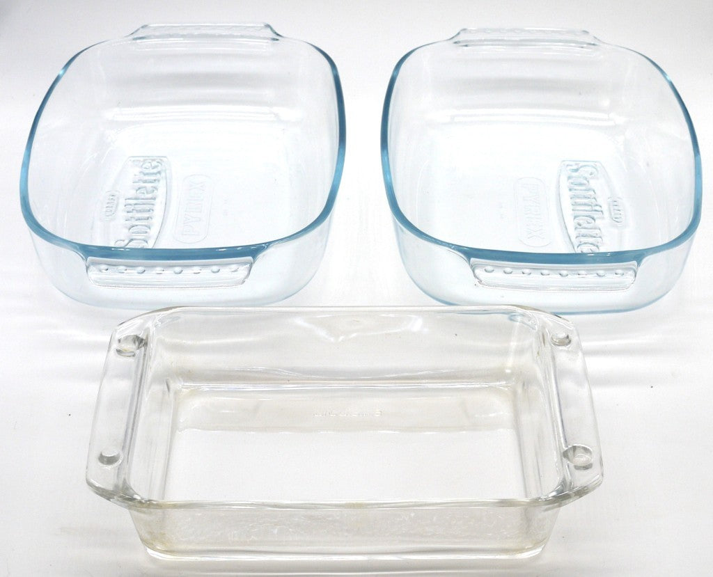 Set pirofila Pyrex 229 Sottilette Kraft + Arcuisine dettaglio dei 3 articoli