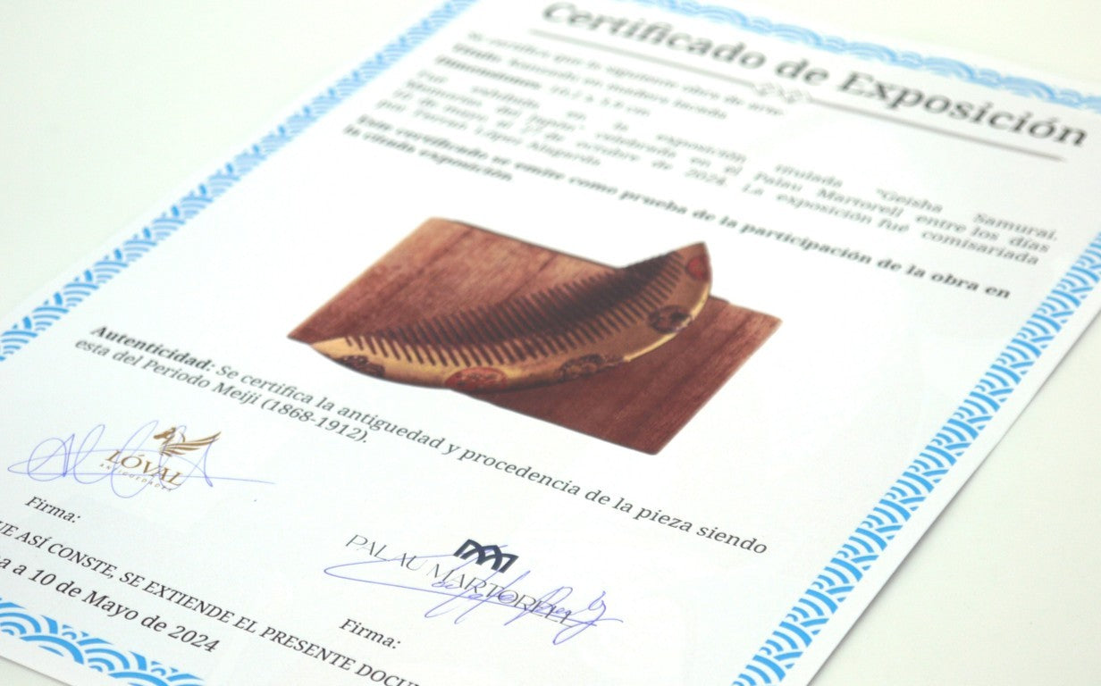 Japanese Meiji Kinzushi Periodo Meiji dettaglio firme certficato