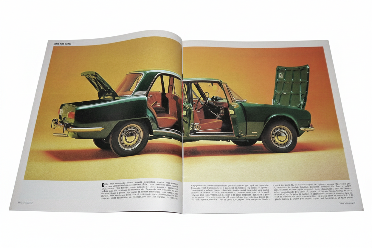 Rivista "EPOCA" con supplemento "EPOCA-AUTO" Alfa Romeo 1750-Epoca: 1968