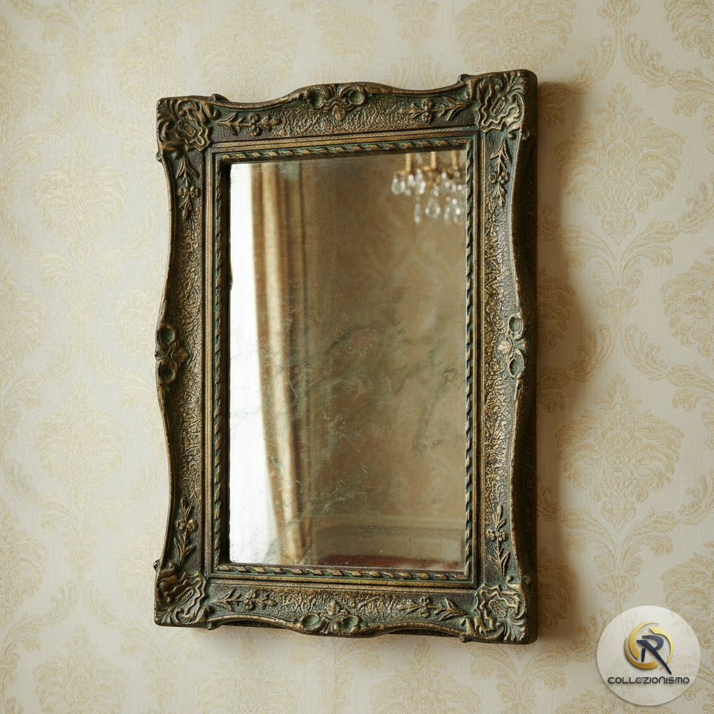 Specchio Bronzo Anticato Minilogo R